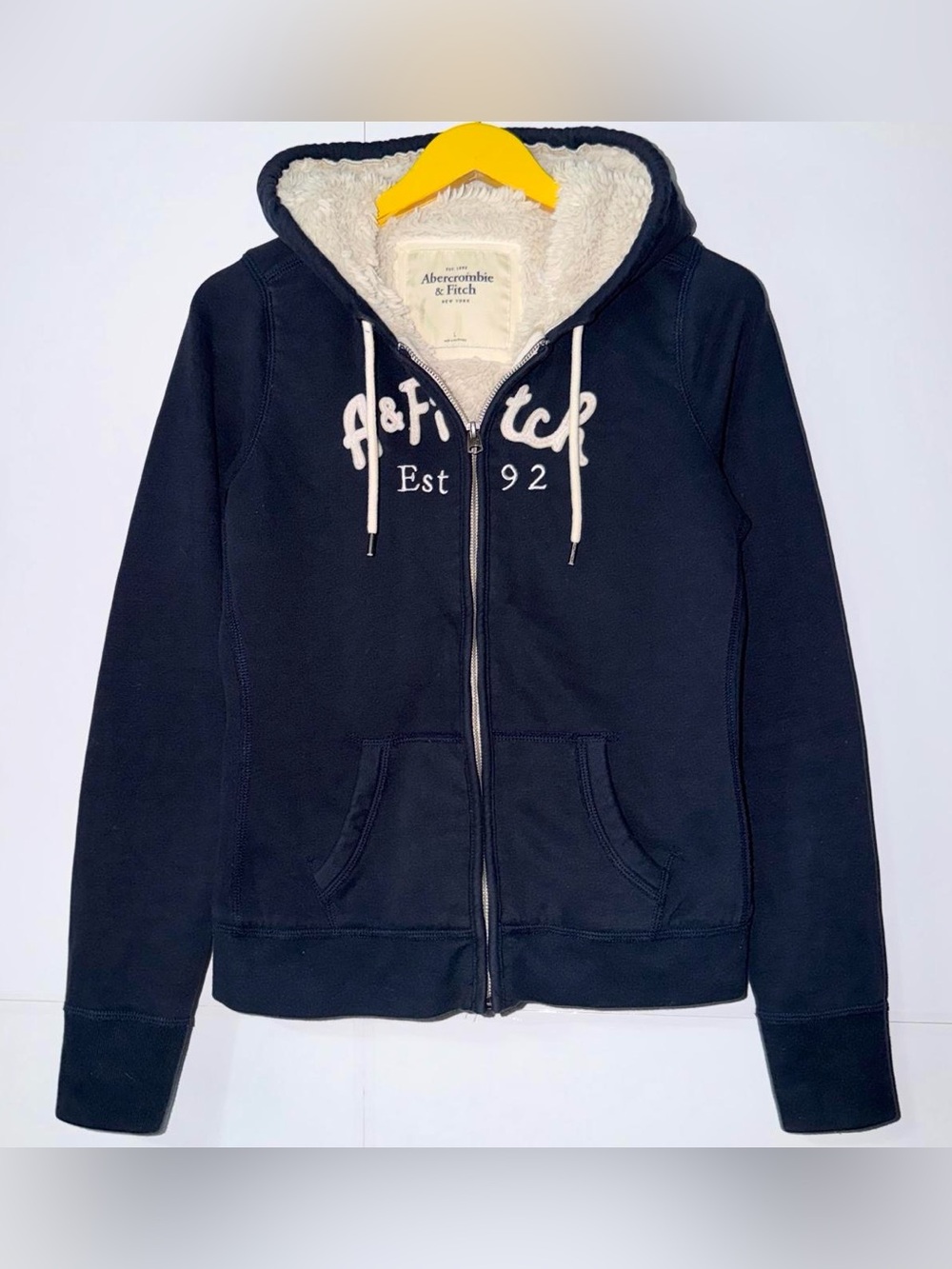 Abercrombie & Fitch Est 92 Lined Hoodie Size Large